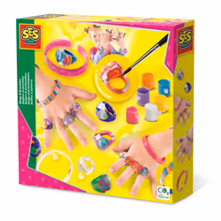 SES Creative Bagues et bracelets, Kit de fabrication de bijoux pour enfants, 6 an(s), Multicolore, 1 pièce(s)