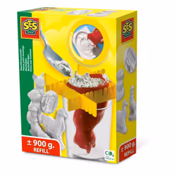 SES Creative Moulage et peinture - Plâtre pour moulage, Kit de moulage/peinture pour enfants, 5 an(s), Blanc