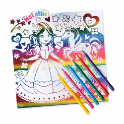 SES Creative Toile à colorier - Couleurs métallisées