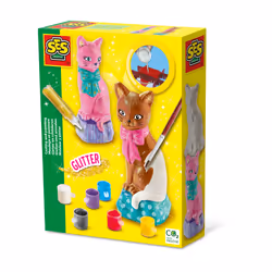 SES Creative Moulage et peinture - Chat, Kit de moulage/peinture pour enfants, 5 an(s), Multicolore