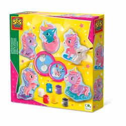 SES Creative Moulage et peinture - Bébés licornes, Kit de moulage/peinture pour enfants, 5 an(s), Multicolore
