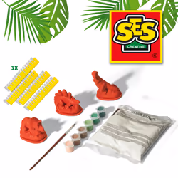 SES Creative Moulage et peinture - Dinosaures