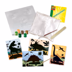 SES Creative Dinosaures 2 en 1 - Moulage et peinture et scratch