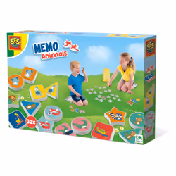 SES Creative Mémos animaux, Jeu de cartes, Assortiments, 3 an(s)