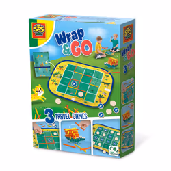 SES Creative Wrap&amp;Go jeux de voyage - Puissance quatre - Pipopipette - Le petit crocodile, Jeu de société, Multi-genres,  ...
