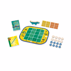 SES Creative Wrap&Go jeux de voyage - Puissance quatre - Pipopipette - Le petit crocodile