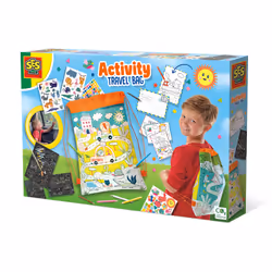 SES Creative Sac de voyage et activités, Kit de coloriage pour enfants, 3 an(s), Carton, 20 pièce(s)