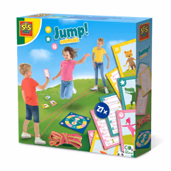 SES Creative Jump! Animals - Sauts à l'élastique : défis avec des cartes, Corde à sauter chinoise, 3 an(s)
