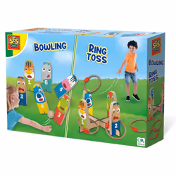 SES Creative Bowling et lancer d’anneaux, 4 an(s), Bois, Multicolore