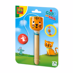 SES Creative Attrape la balle - Chat, Jeu de gobelets et de balles, 5 an(s)