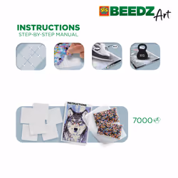 SES Creative Beedz art - Loup