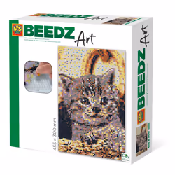 SES Creative Beedz art - Chat, 12 an(s), Garçon/Fille, Chat, Multicolore, 300 mm, 455 mm