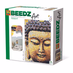 SES Creative Beedz art - Bouddha 7000, 7000 pièce(s), 12 an(s), Garçon/Fille, 300 mm, 455 mm, Pas pour les enfants de moins d ...