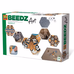 SES Creative Beedz Art - Hex tiles safari, 5000 pièce(s), 12 an(s), Garçon/Fille, Enfant, Multicolore, Pas pour les enfants d ...