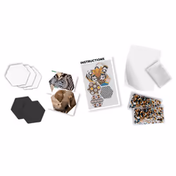 SES Creative Beedz Art - Hex tiles safari