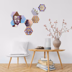 SES Creative Beedz Art - Hex tiles zen