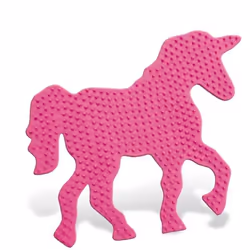 SES Creative Plateau licorne fantaisie pour perles à repasser, Plaque d’assemblage, 1 pièce(s), Rose, Femelle, 5 an(s), 12 an ...