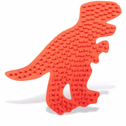 SES Creative Plateau T-rex pour perles à repasser, Plaque d’assemblage, 1 pièce(s), Rouge, Mâle, 6 an(s), 12 an(s)