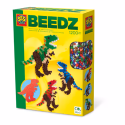 SES Creative Perles à repasser - T-rex, 1200 pièce(s), 5 an(s), Garçon/Fille, Enfant, Dinosaure, Couleurs assorties