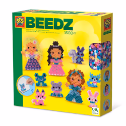 SES Creative Beedz Perles à repasser - Princesses et amis les animaux, 1600 pièce(s), 5 an(s), Fille, Enfant, Multicolore, Pa ...