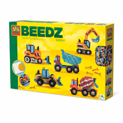 SES Creative Beedz Perles à repasser - Véhicules de constructions, 2400 pièce(s), 5 an(s), Garçon, Enfant, Multicolore, Pas p ...
