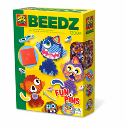 SES Creative Beedz Perles à repasser - FunPins, 5 an(s), Garçon/Fille, Petite enfance, Singe, Multicolore, 1200 pièce(s)