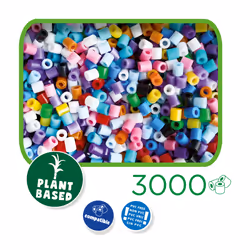 SES Creative Beedz Green - Mélange de 3000 perles à repasser