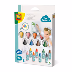 SES Creative Tiny Talents Colorier dans le bain paquet de 8, Garçon/Fille, 2 an(s), Multicolore