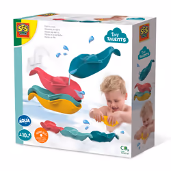 SES Creative Tiny Talents Poissons en banc, Animal de bain, Garçon/Fille, 1 an(s), Multicolore