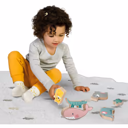 SES Creative Tiny Talents Animaux en bois à équilibrer et empiler