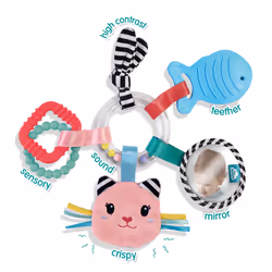 SES Creative Tiny Talents Anneau de jeu à activités - Katy le chat