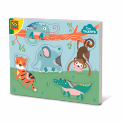 SES Creative Tiny Talents Puzzle sensoriel animal, 5 pièce(s), Animaux, 1 an(s)