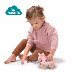 SES Creative Tiny Talents Licorne en bois 2 en 1 - A pousser et à tirer - Vue supplémentaire 4