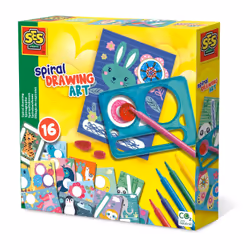 SES Creative Spirographe, Jeu de pochoirs de dessin pour enfants, 5 an(s)