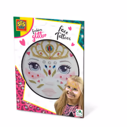 SES Creative Fashion tatouages pour la figure à paillettes - Princesse, Multicolore, Enfant, Femelle, 3 an(s), 150 mm, 5 mm