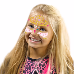 SES Creative Fashion tatouages pour la figure à paillettes - Princesse