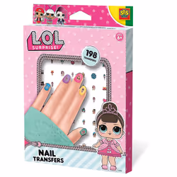 SES Creative L.O.L. - Stickers transfert ongles, Kit de tatouage d’ongles pour enfants, 6 an(s), Multicolore