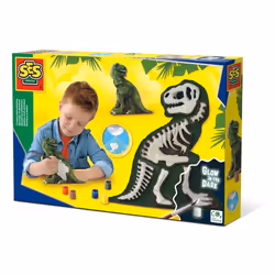 SES Creative Moulage et peinture - T-Rex avec squelette, Kit de moulage/peinture pour enfants, 5 an(s), Multicolore