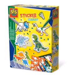 SES Creative Atelier d?autocollants dinosaures, Kit de loisirs créatifs pour enfants, 5 an(s), Multicolore