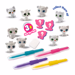 SES Creative Blow airbrush pens - Chatons surprise 3x