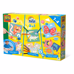 SES Creative My First - 3 en 1 Peinture au doigt