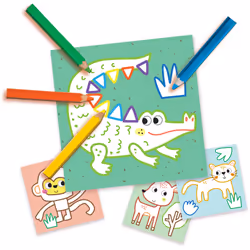 SES Creative My First - 3 en 1 Peinture au doigt, coloriage et formes autocollantes - Vue supplémentaire 5