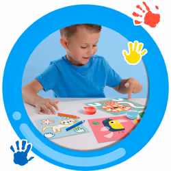 SES Creative My First - 3 en 1 Peinture au doigt, coloriage et formes autocollantes - Vue supplémentaire 6