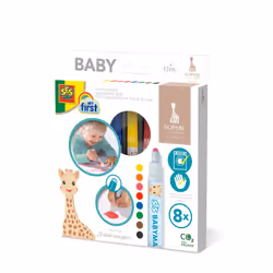 SES Creative My First Sophie la girafe - Feutres pour bébé, 8 pièce(s), Multicolore, 1 an(s), Multicolore, Enfant, 12 an(s)