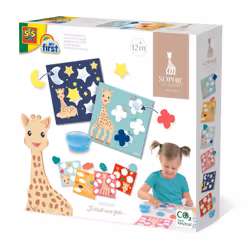 SES Creative My First Sophie la girafe - Formes à coller, Kit de loisirs créatifs pour enfants, 1 an(s), Multicolore