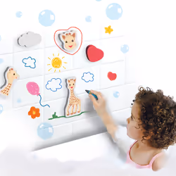 SES Creative Sophie la girafe - Crayons de couleur pour le bain et formes - Vue supplémentaire 5