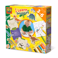 SES Creative J’apprends les dinosaures, Kit de coloriage pour enfants, 3 an(s), Carton