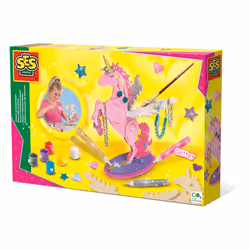 SES Creative Porte-bijoux licorne, Kit de loisirs créatifs pour enfants, 5 an(s), Multicolore