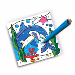 SES Creative Coloriage par numéros - Crayons feutre
