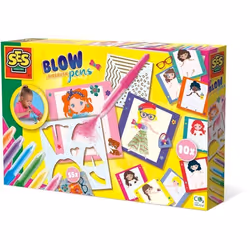 SES Creative Blow airbrush pens - Styliste, Marker airbrush, 5 an(s), Carton, Multicolore